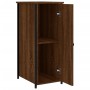 Oak brown engineered wood bedside table 32x42x80 cm by vidaXL, Nightstands - Ref: Foro24-825971, Price: 43,62 €, Discount: %