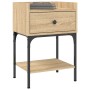 Bedside table 2 units engineered wood Sonoma oak 40.5x31x60 cm by vidaXL, Nightstands - Ref: Foro24-825896, Price: 66,99 €, D...