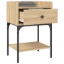 Bedside table 2 units engineered wood Sonoma oak 40.5x31x60 cm by vidaXL, Nightstands - Ref: Foro24-825896, Price: 66,99 €, D...