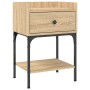 Bedside table 2 units engineered wood Sonoma oak 40.5x31x60 cm by vidaXL, Nightstands - Ref: Foro24-825896, Price: 66,99 €, D...