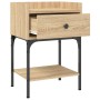 Bedside table 2 units engineered wood Sonoma oak 40.5x31x60 cm by vidaXL, Nightstands - Ref: Foro24-825896, Price: 66,99 €, D...