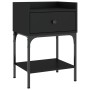 Bedside tables 2 units engineered wood black 40.5x31x60 cm by vidaXL, Nightstands - Ref: Foro24-825894, Price: 78,64 €, Disco...