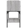 Mesita de noche madera de ingeniería gris Sonoma 40,5x31x60 cm de vidaXL, Mesitas de noche - Ref: Foro24-825899, Precio: 42,9...