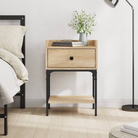 Sonoma oak engineered wood bedside table 40.5x31x60 cm by vidaXL, Nightstands - Ref: Foro24-825895, Price: 46,40 €, Discount: %