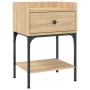 Sonoma oak engineered wood bedside table 40.5x31x60 cm by vidaXL, Nightstands - Ref: Foro24-825895, Price: 46,40 €, Discount: %