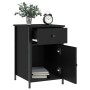 Mesita de noche madera contrachapada negro 40x42x60 cm de vidaXL, Mesitas de noche - Ref: Foro24-825903, Precio: 55,66 €, Des...