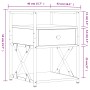 Mesita de noche madera de ingeniería roble ahumado 40x42x55 cm de vidaXL, Mesitas de noche - Ref: Foro24-826077, Precio: 50,2...