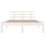 Estructura de cama madera maciza blanco 200x200 cm de vidaXL, Camas y somieres - Ref: Foro24-814775, Precio: 108,20 €, Descue...