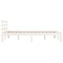 Estructura de cama madera maciza blanco 200x200 cm de vidaXL, Camas y somieres - Ref: Foro24-814775, Precio: 108,20 €, Descue...