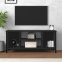 Black plywood TV cabinet 102x35x45 cm by vidaXL, TV Furniture - Ref: Foro24-826285, Price: 55,99 €, Discount: %