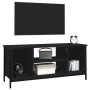 Black plywood TV cabinet 102x35x45 cm by vidaXL, TV Furniture - Ref: Foro24-826285, Price: 55,99 €, Discount: %