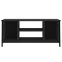 Black plywood TV cabinet 102x35x45 cm by vidaXL, TV Furniture - Ref: Foro24-826285, Price: 55,99 €, Discount: %