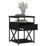 Bedside tables 2 units engineered wood black 40x42x55 cm by vidaXL, Nightstands - Ref: Foro24-826074, Price: 93,97 €, Discoun...