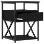 Bedside tables 2 units engineered wood black 40x42x55 cm by vidaXL, Nightstands - Ref: Foro24-826074, Price: 93,97 €, Discoun...