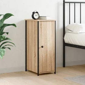 Sonoma oak engineered wood bedside table 32x42x80 cm by vidaXL, Nightstands - Ref: Foro24-825965, Price: 49,37 €, Discount: %