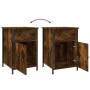 Nightstands 2 pcs smoke oak plywood 40x42x60 cm by vidaXL, Nightstands - Ref: Foro24-825908, Price: 54,04 €, Discount: %