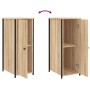 Bedside tables 2 units engineered wood Sonoma oak 32x42x80 cm by vidaXL, Nightstands - Ref: Foro24-825966, Price: 54,90 €, Di...