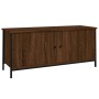 Mueble TV con puertas contrachapada marrón roble 102x35x45 cm de vidaXL, Muebles TV - Ref: Foro24-826294, Precio: 58,99 €, De...