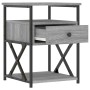 Mesitas noche 2 uds madera ingeniería gris Sonoma 40x42x55 cm de vidaXL, Mesitas de noche - Ref: Foro24-826080, Precio: 94,99...