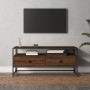 Mueble de TV madera contrachapada roble marrón 100x35x45 cm de vidaXL, Muebles TV - Ref: Foro24-826309, Precio: 64,09 €, Desc...