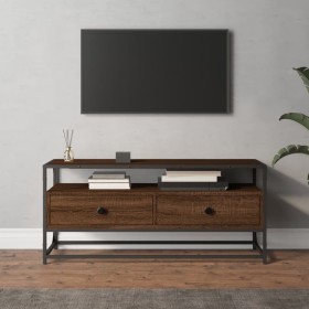 Brown oak plywood TV cabinet 100x35x45 cm by vidaXL, TV Furniture - Ref: Foro24-826309, Price: 64,09 €, Discount: %