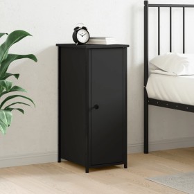 Black engineered wood nightstand 32x42x80 cm by vidaXL, Nightstands - Ref: Foro24-825963, Price: 57,12 €, Discount: %