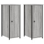 Mesitas noche 2 uds madera ingeniería gris Sonoma 32x42x80 cm de vidaXL, Mesitas de noche - Ref: Foro24-825970, Precio: 56,43...