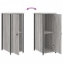 Mesitas noche 2 uds madera ingeniería gris Sonoma 32x42x80 cm de vidaXL, Mesitas de noche - Ref: Foro24-825970, Precio: 56,43...