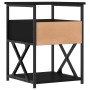 Mesita de noche madera de ingeniería negro 40x42x55 cm de vidaXL, Mesitas de noche - Ref: Foro24-826073, Precio: 52,57 €, Des...