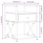 Schwarzer Nachttisch aus Holzwerkstoff, 40 x 42 x 55 cm von vidaXL, Nachttische - Ref: Foro24-826073, Preis: 51,99 €, Rabatt: %