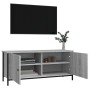 TV-Schrank mit Türen aus Sperrholz in Sonoma-Grau, 102 x 35 x 45 cm von vidaXL, TV-Möbel - Ref: Foro24-826293, Preis: 58,67 €...