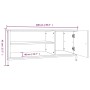 TV-Schrank aus Sonoma-Eichensperrholz, 100 x 40 x 45 cm von vidaXL, TV-Möbel - Ref: Foro24-826301, Preis: 71,22 €, Rabatt: %