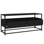 TV stand made of black plywood wood, 100x35x45 cm by vidaXL, TV Furniture - Ref: Foro24-826305, Price: 83,07 €, Discount: %