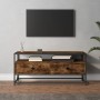 TV stand made of smoked oak plywood, measuring 100x35x45 cm. by vidaXL, TV Furniture - Ref: Foro24-826307, Price: 73,82 €, Di...