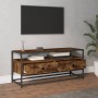 TV stand made of smoked oak plywood, measuring 100x35x45 cm. by vidaXL, TV Furniture - Ref: Foro24-826307, Price: 73,82 €, Di...