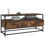 TV stand made of smoked oak plywood, measuring 100x35x45 cm. by vidaXL, TV Furniture - Ref: Foro24-826307, Price: 73,82 €, Di...