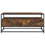 TV stand made of smoked oak plywood, measuring 100x35x45 cm. by vidaXL, TV Furniture - Ref: Foro24-826307, Price: 73,82 €, Di...