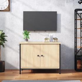 TV stand made of Sonoma oak plywood, measuring 60x35x45 cm. by vidaXL, TV Furniture - Ref: Foro24-826296, Price: 48,93 €, Dis...