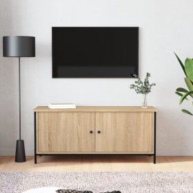 TV cabinet with Sonoma oak plywood doors 102x35x45 cm by vidaXL, TV Furniture - Ref: Foro24-826291, Price: 63,13 €, Discount: %