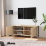 Mueble TV con puertas contrachapada roble Sonoma 102x35x45 cm de vidaXL, Muebles TV - Ref: Foro24-826291, Precio: 63,13 €, De...