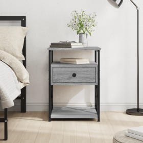 Sonoma gray engineered wood bedside table 40x42x55 cm by vidaXL, Nightstands - Ref: Foro24-826079, Price: 51,93 €, Discount: %