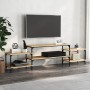 Mueble para TV madera contrachapada roble Sonoma 197x35x52 cm de vidaXL, Muebles TV - Ref: Foro24-826326, Precio: 57,05 €, De...