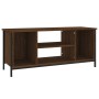 Brown oak plywood TV cabinet 102x35x45 cm by vidaXL, TV Furniture - Ref: Foro24-826289, Price: 57,37 €, Discount: %