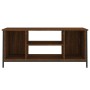 Brown oak plywood TV cabinet 102x35x45 cm by vidaXL, TV Furniture - Ref: Foro24-826289, Price: 57,37 €, Discount: %