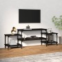 Black plywood TV cabinet 157x35x52 cm by vidaXL, TV Furniture - Ref: Foro24-826320, Price: 46,91 €, Discount: %