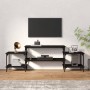 Black plywood TV cabinet 157x35x52 cm by vidaXL, TV Furniture - Ref: Foro24-826320, Price: 46,91 €, Discount: %