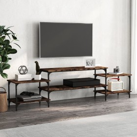 Mueble para TV madera contrachapada roble ahumado 197x35x52 cm de vidaXL, Muebles TV - Ref: Foro24-826327, Precio: 50,98 €, D...