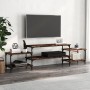 Mueble para TV madera contrachapada roble ahumado 197x35x52 cm de vidaXL, Muebles TV - Ref: Foro24-826327, Precio: 51,03 €, D...