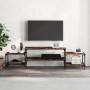 Mueble para TV madera contrachapada roble ahumado 197x35x52 cm de vidaXL, Muebles TV - Ref: Foro24-826327, Precio: 51,03 €, D...