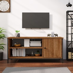 Brown oak plywood TV cabinet 100x40x45 cm by vidaXL, TV Furniture - Ref: Foro24-826304, Price: 61,99 €, Discount: %